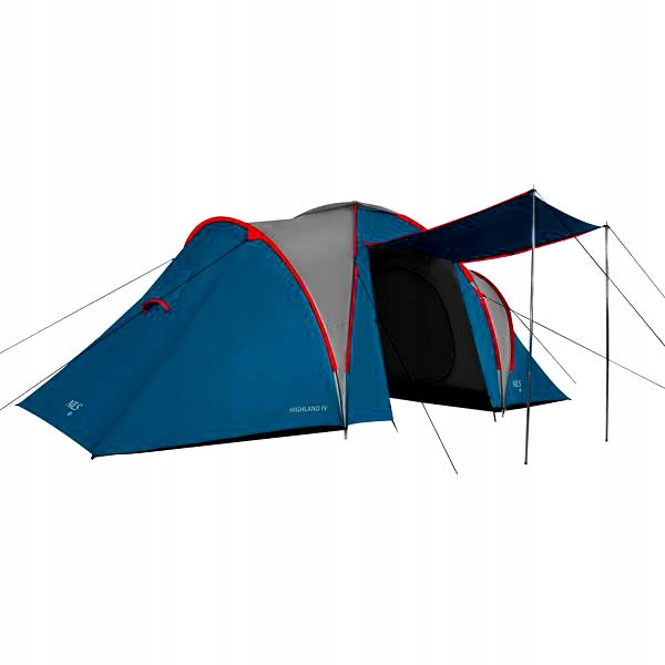NILS NC6431 CAMPING TENT BLUE-GREY HIGHLAND IV 4 PERSON UV Brand Nils Camp