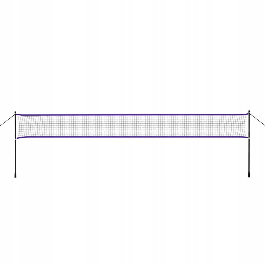 NILS Recreational Game Net In Badminton 620 cm + Frame In Cover Color purple