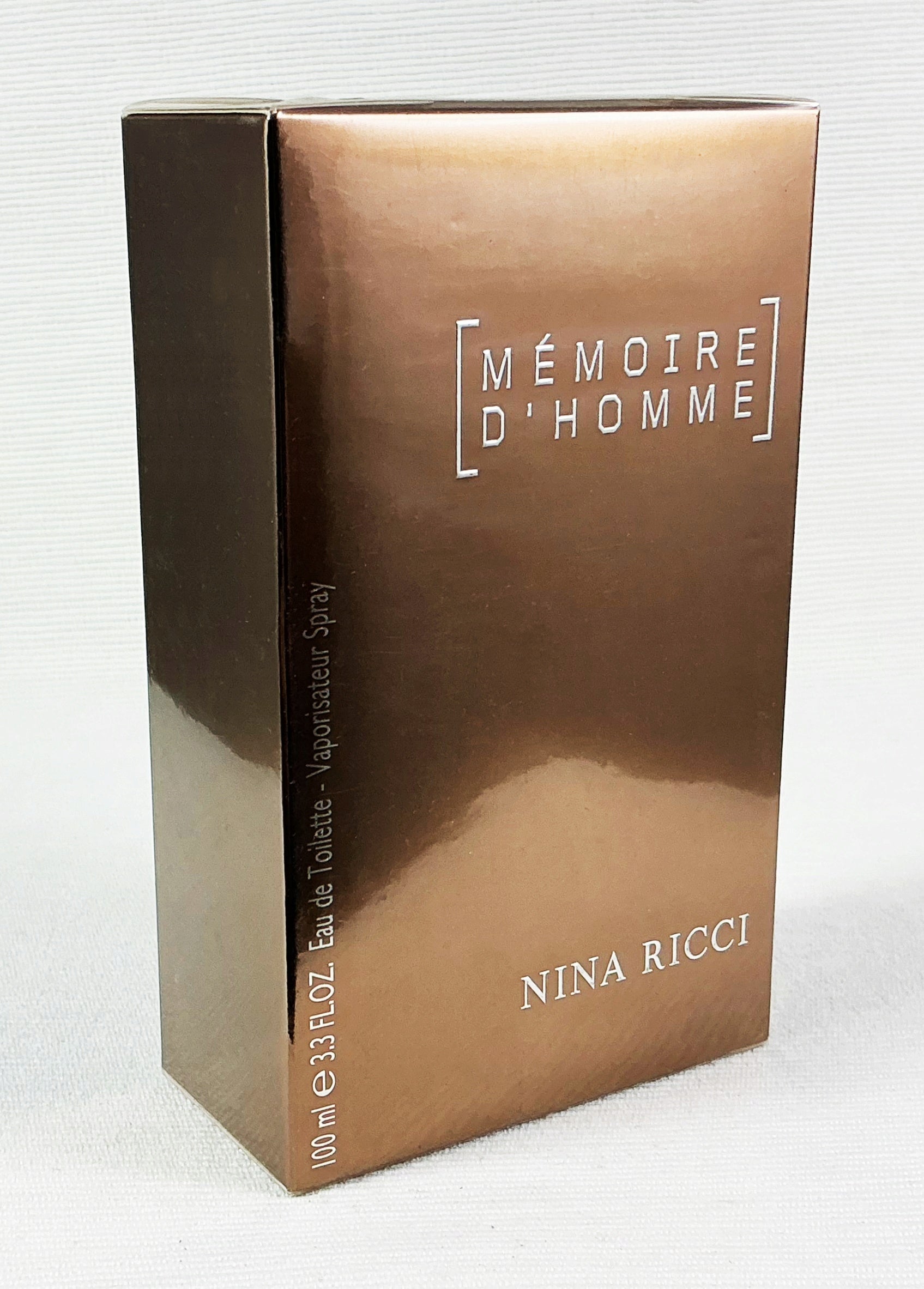 NINA RICCI MEMOIRE D'HOMME EAU DE TOILETTE 100 ML RARE Packaging status original