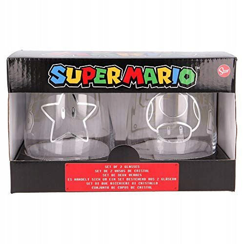 Super Mario Stiklinių rinkinys 510 ml 2 vnt.