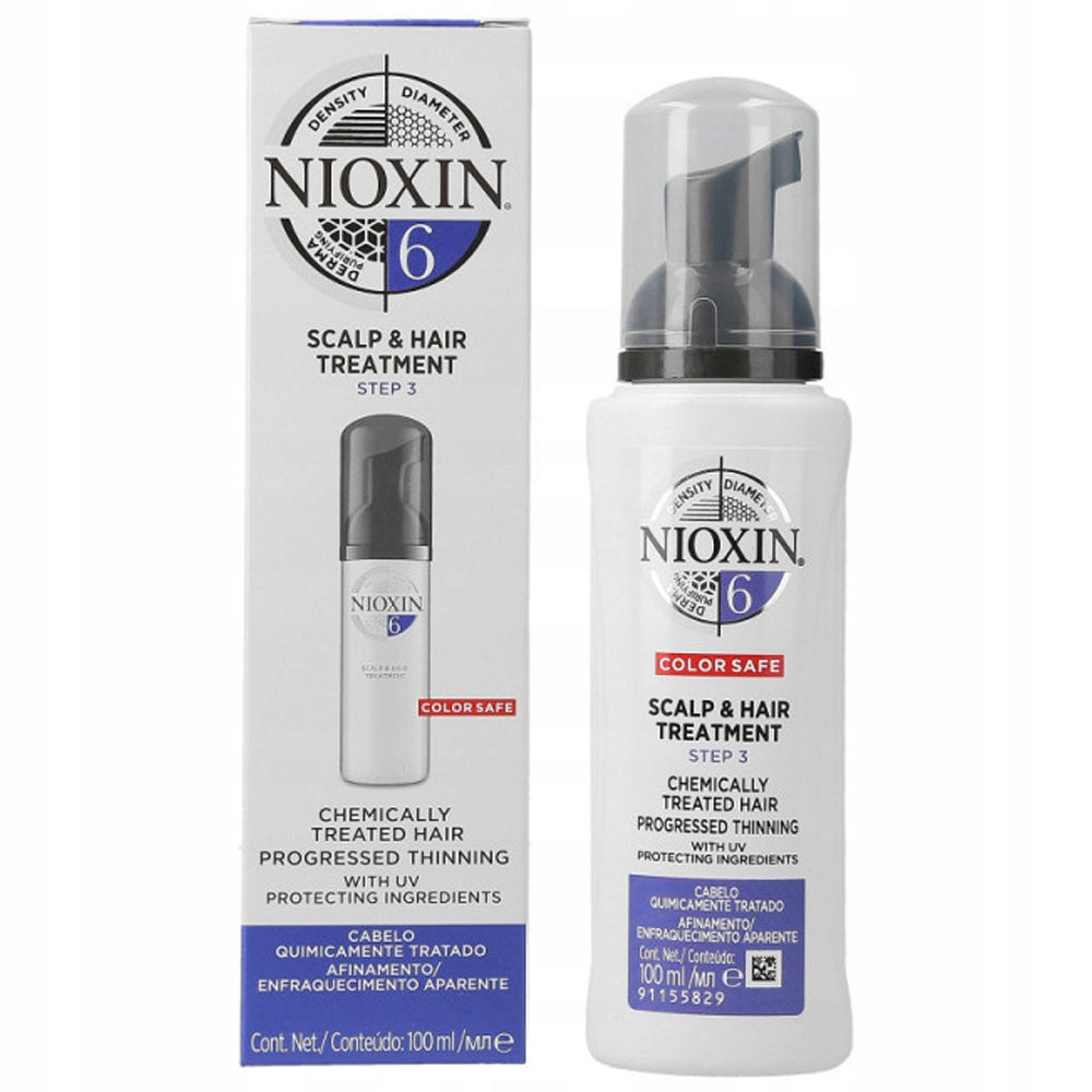 Haarausfallserum für natürliches oder chemisch behandeltes Haar Nioxin System 6, 100 ml 