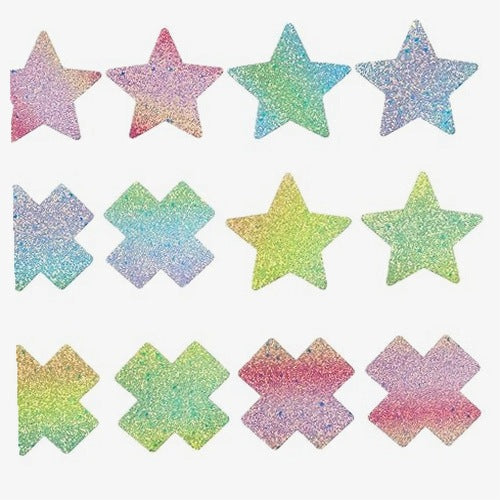 NIPPLE STICKERS GLOSSY SELF ADHESIVE FOR WOMEN SET OF 12