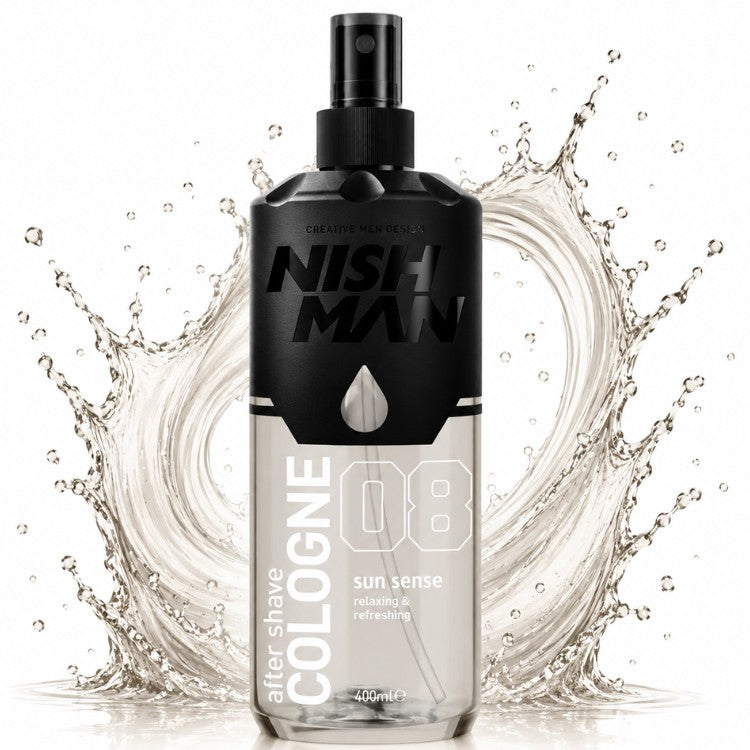 NISHMAN AFTER SHAVE 08 SUN AFTERSHAVE COLOGNE SPRAY 400 ML