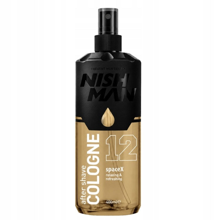 NISHMAN AFTER SHAVE 12 SPACEX AFTER SHAVE COLOGNE SPRAY 400 ML Packaging status original