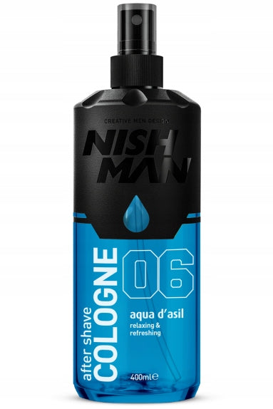 NISHMAN AFTER SHAVE COLOGNE AFTER SHAVE 06 AQUA D'ASIL 400ML Packaging status original