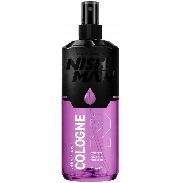 NISHMAN AFTER SHAVE COLOGNE SPRAY AFTER SHAVE 02 STORM 400ML Packaging status original