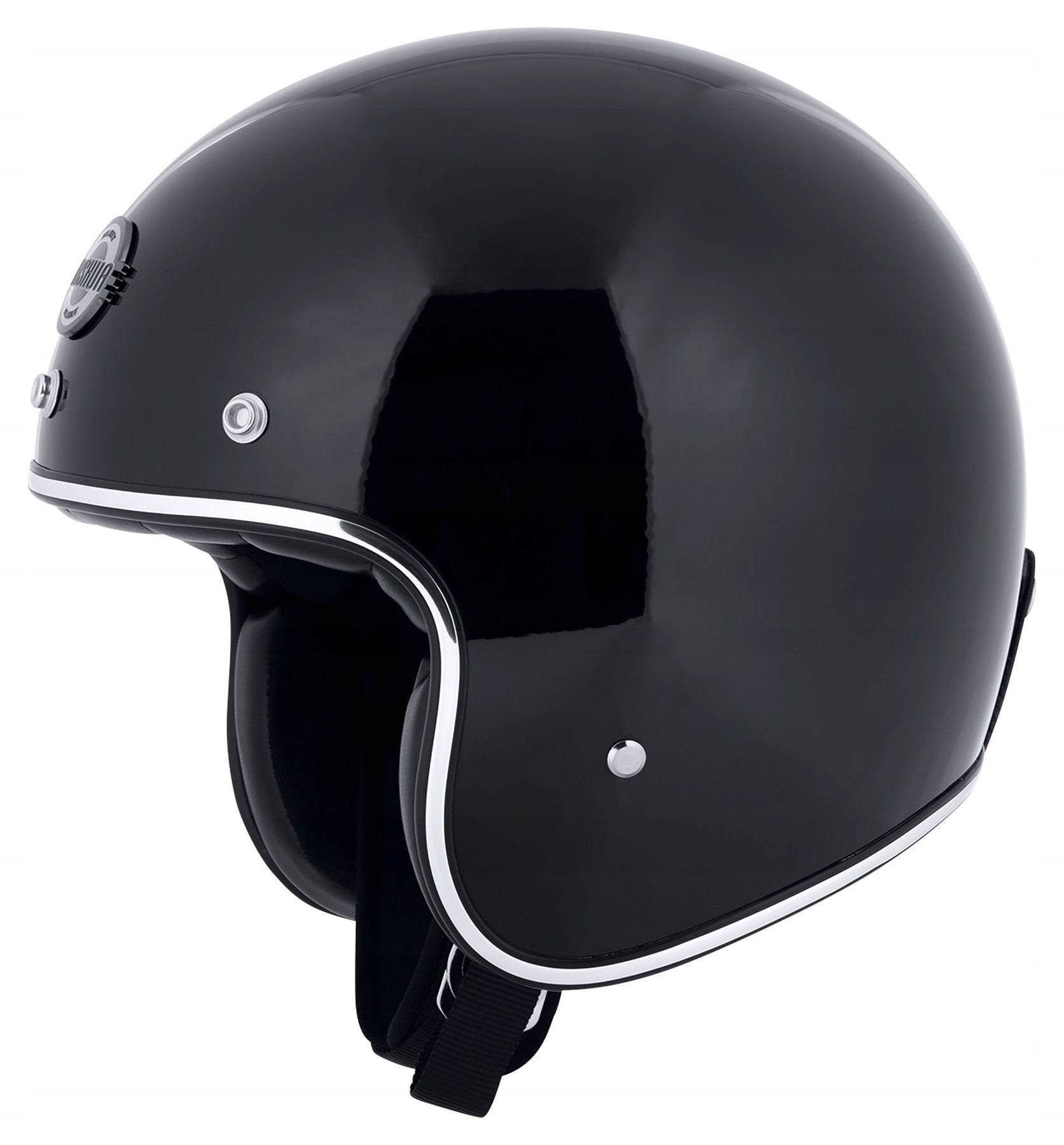 NISHUA JET II Motorcycle Helmet For Motorcycle Open Black Gloss r. 4XL Size 4XL