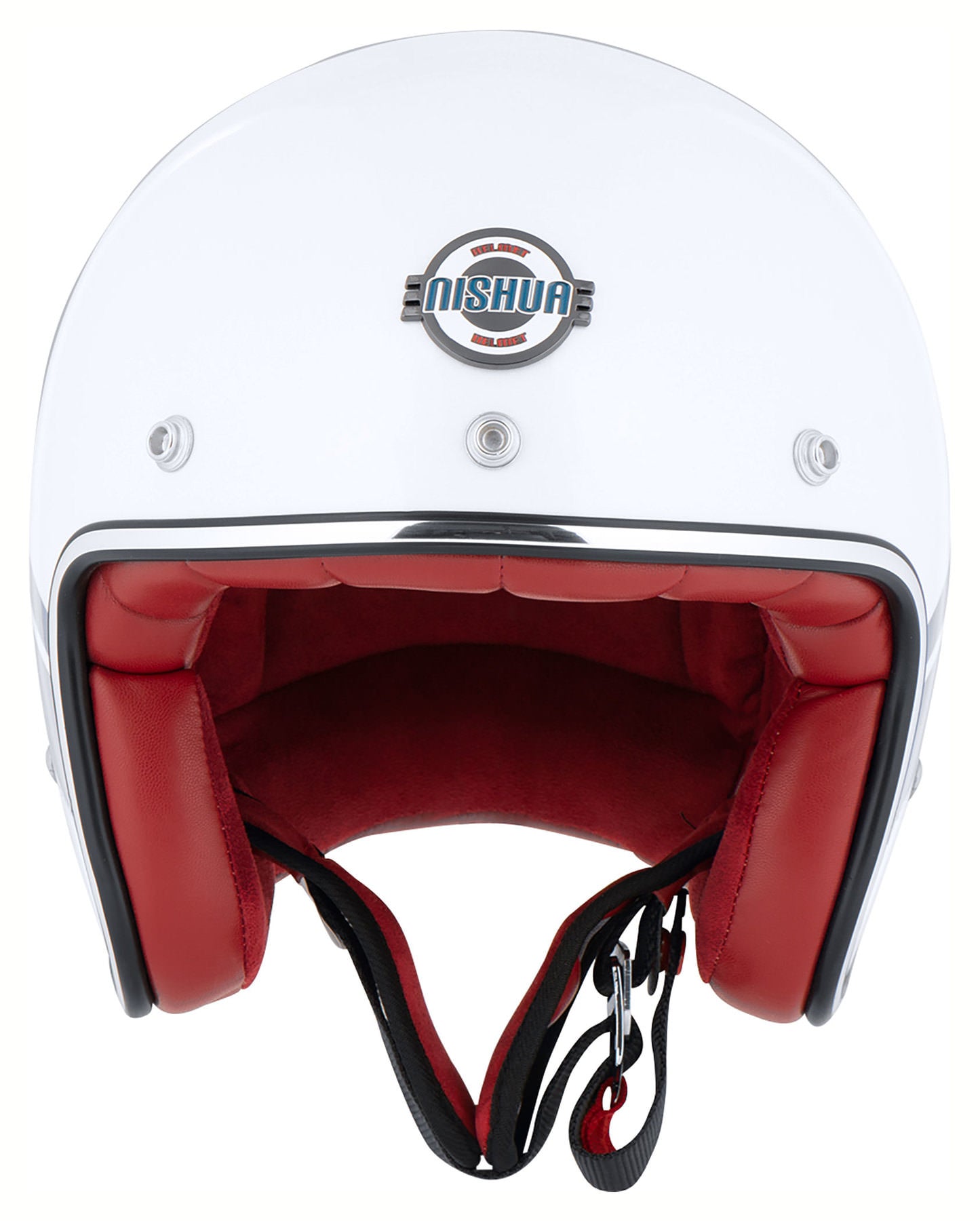 NISHUA JET II Motorcycle Helmet Open Chopper Cruiser Motor Scooter White M Manufacturer Nishua