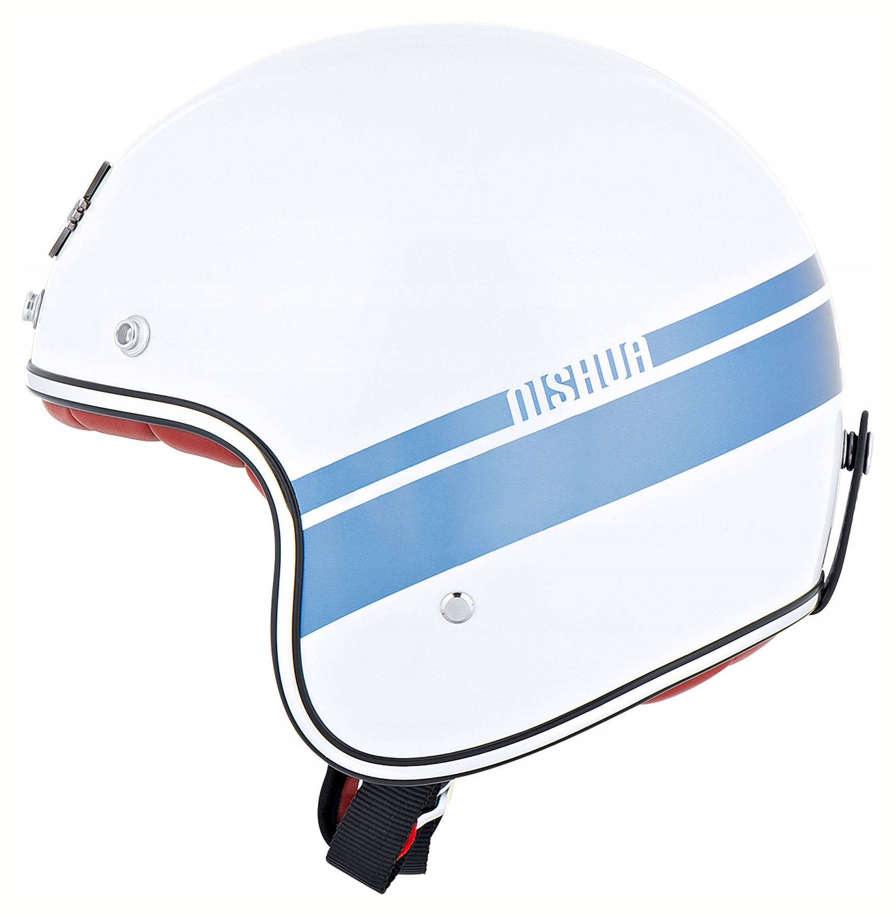 NISHUA JET II Motorcycle Helmet Open Chopper Cruiser Motor Scooter White M Size M
