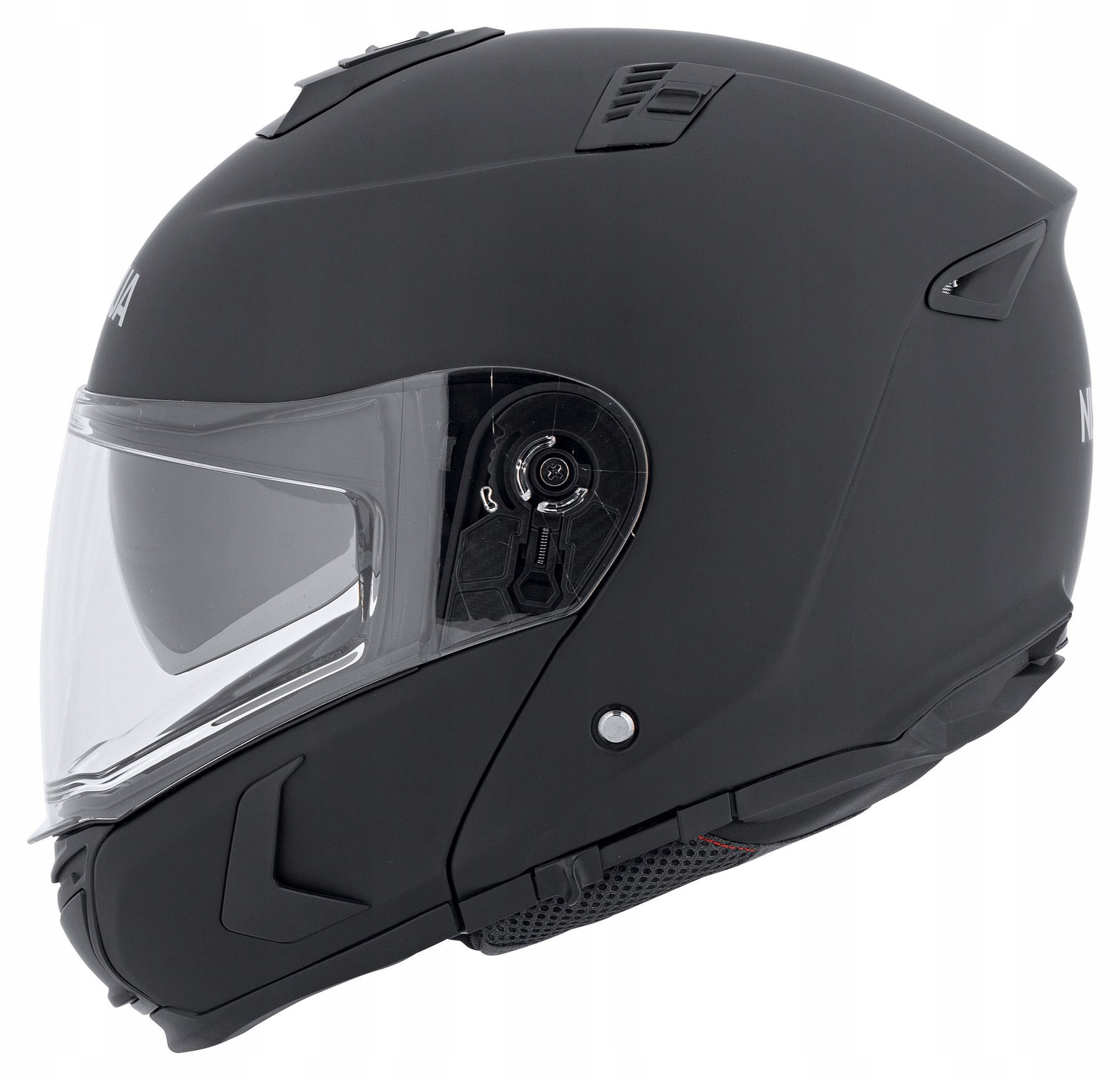 NISHUA NFX-4 Jaw Motorcycle Helmet For Touring Motorcycle Black Mat r. Visor Features integrated sun visor