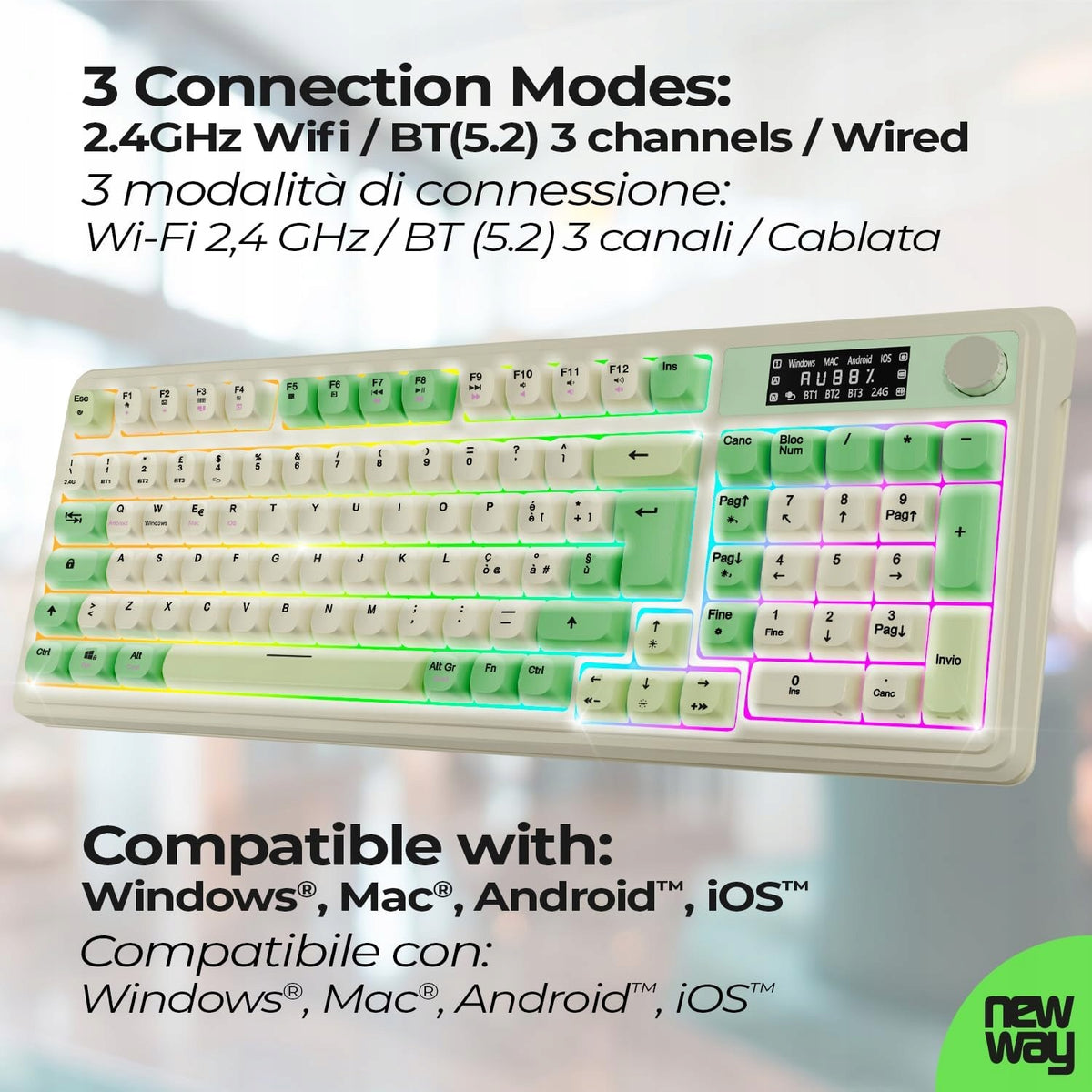 NK251 Wireless Keyboard with QWERTY Battery Manufacturer Dark Project
