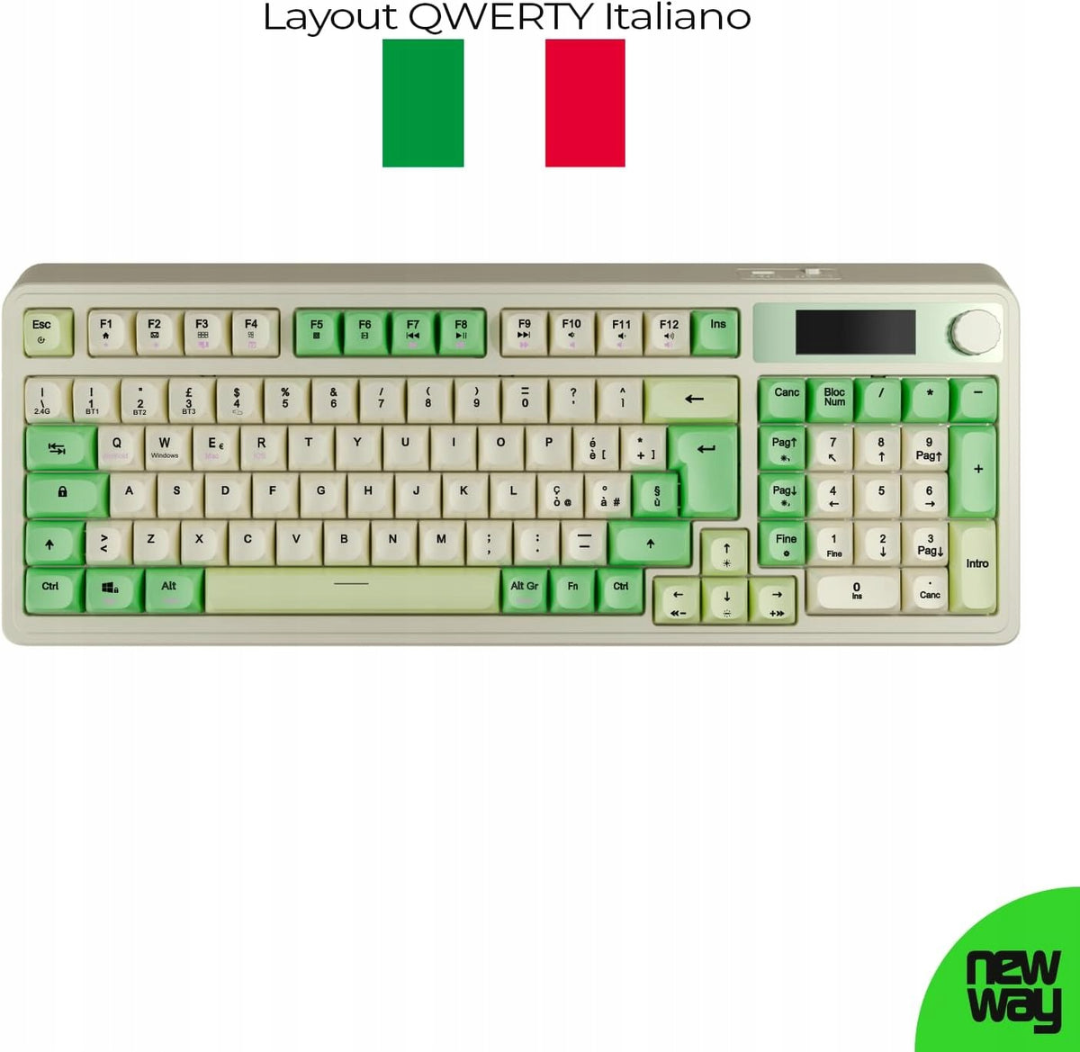 NK251 Wireless Keyboard with QWERTY Battery Manufacturer code DPKB_NOVA_81_ISO_WHITE