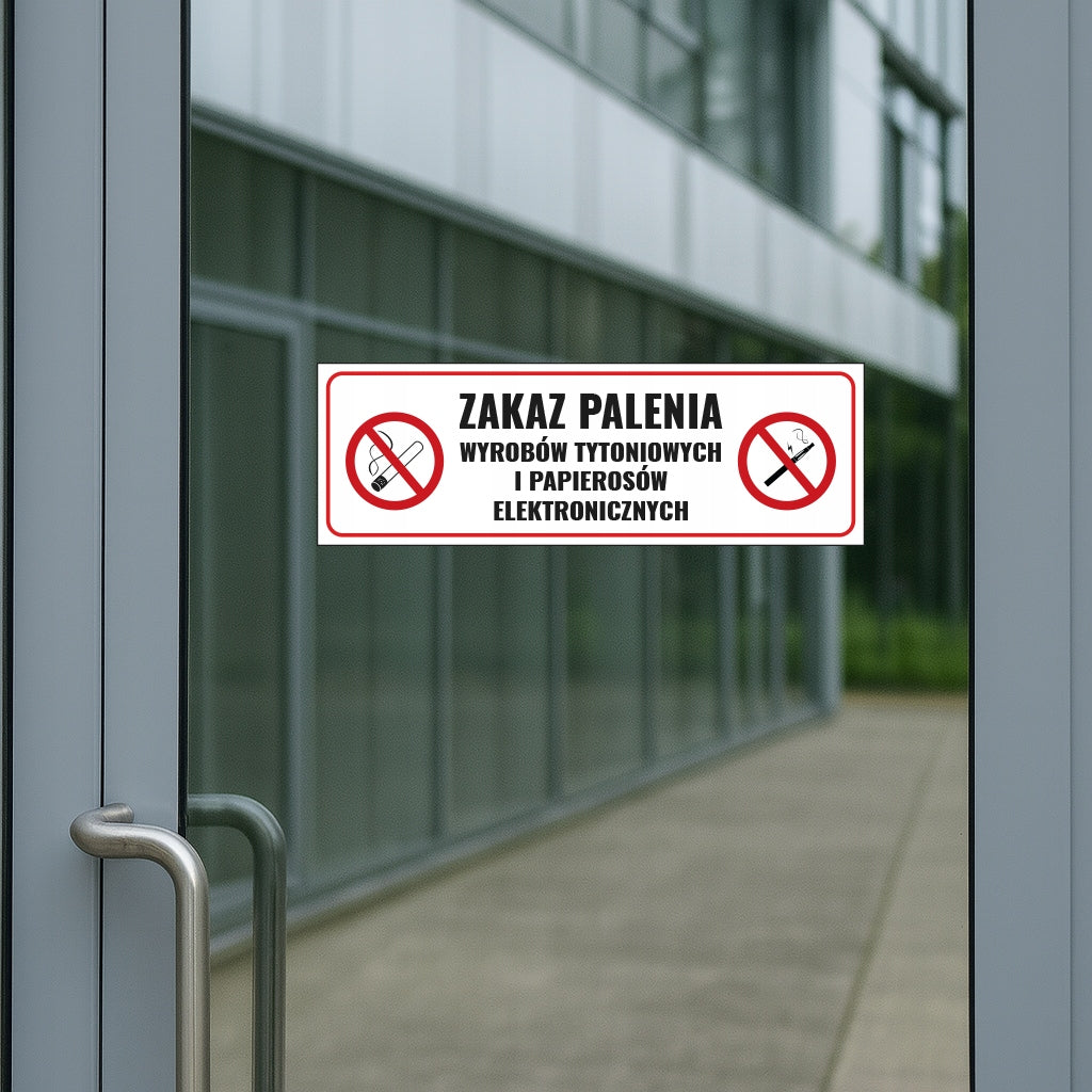 NO SMOKING SIGN NO SMOKING 100x300mm EAN (GTIN) 5906826400640