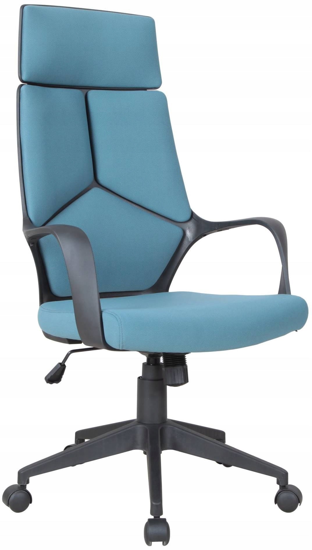 NOAH Office Chair Swivel Blue Fabric Work Chair for Room Packaging status original