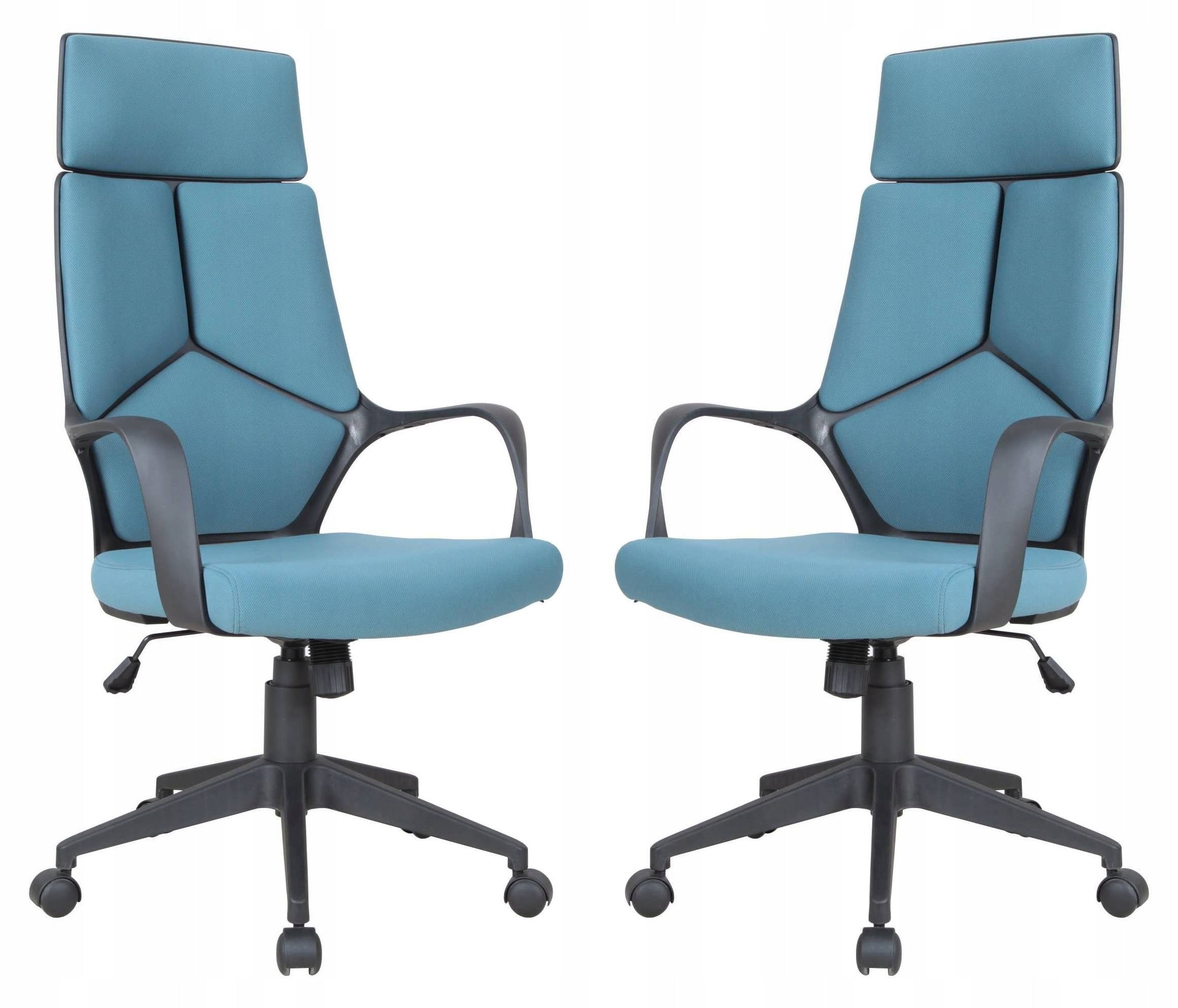 NOAH Office Chair Swivel Blue Fabric Work Chair for Room