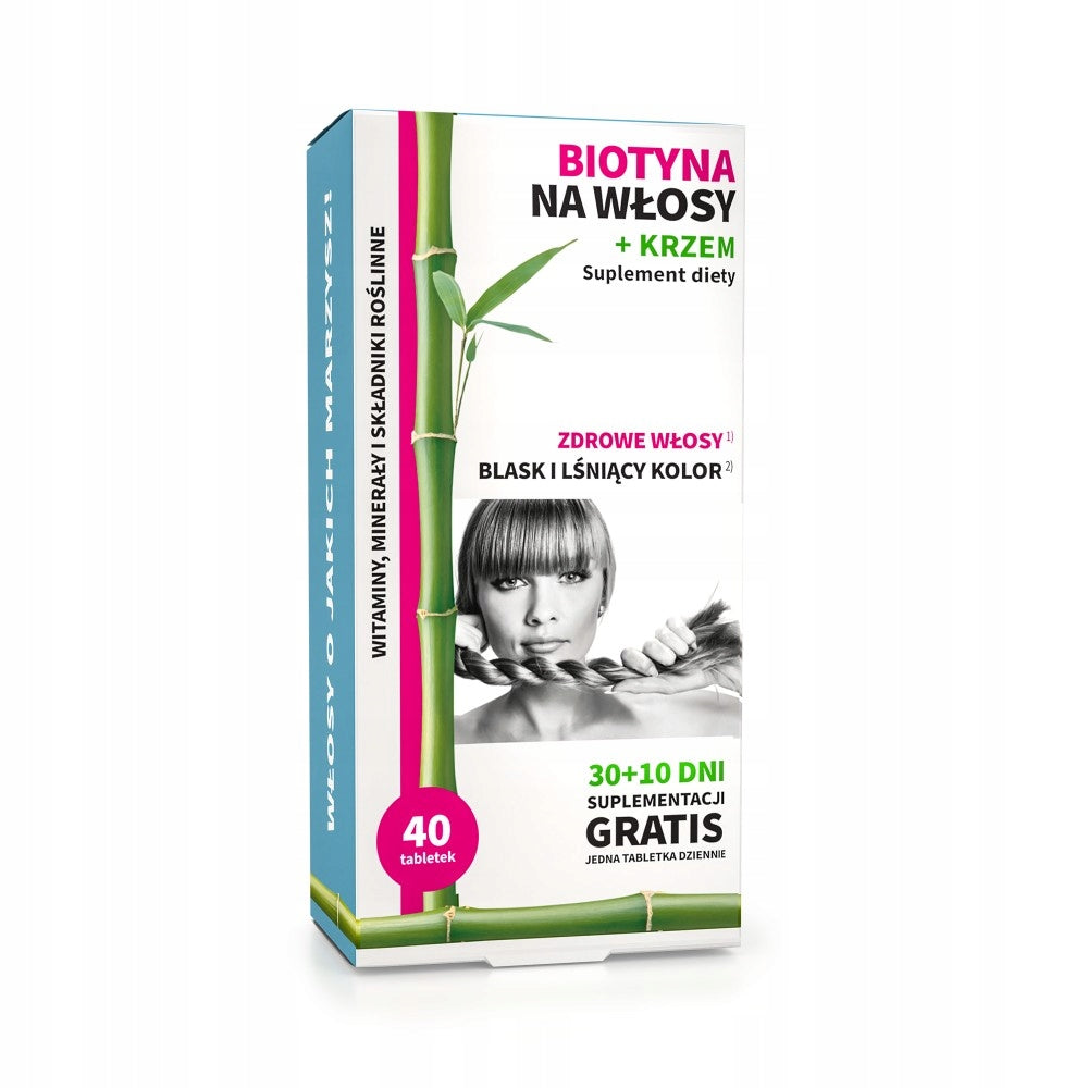 NOBLE HEALTH Biotin for hair Silicon Thick healthy hair 40 tablets