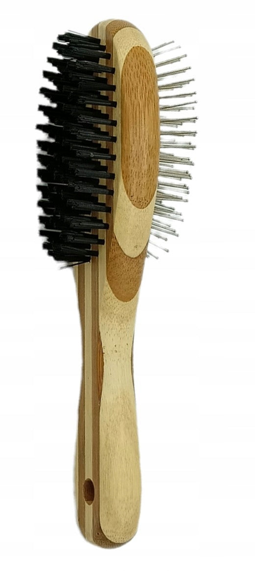 NOBLEZA DOUBLE-SIDED WOODEN HAIR BRUSH S