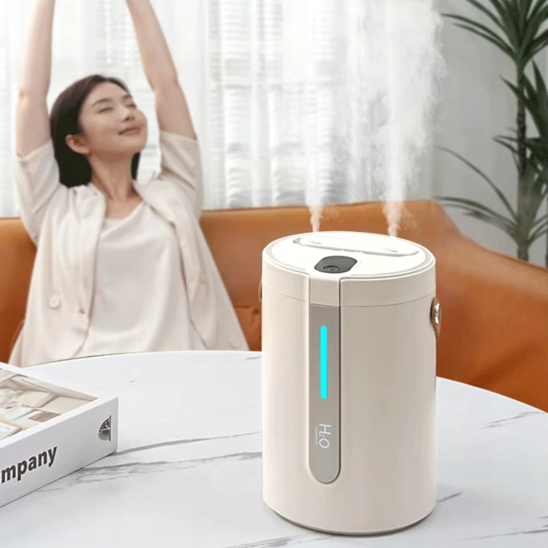 NOCTON Dual Nano-Mist Ambient LED USB-C Efficient Air Humidifier Water tank capacity 2.5 l