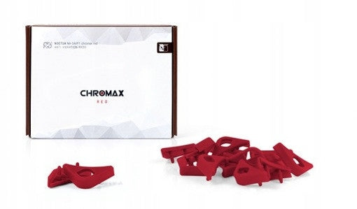 Noctua Chromax Anti-Vibrations-Lüfterhalterungsset, 16 Stück, Rot (NA-SAVP1.red) 