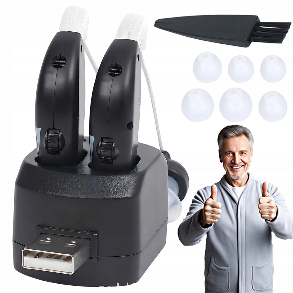 NOISE CANCELLATION HEARING AID RECHARGEABLE SOUND AMPLIFIER