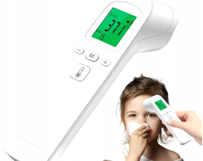 NON-CONTACT ELECTRONIC THERMOMETER ACCURATE 1s INFRARED LCD
