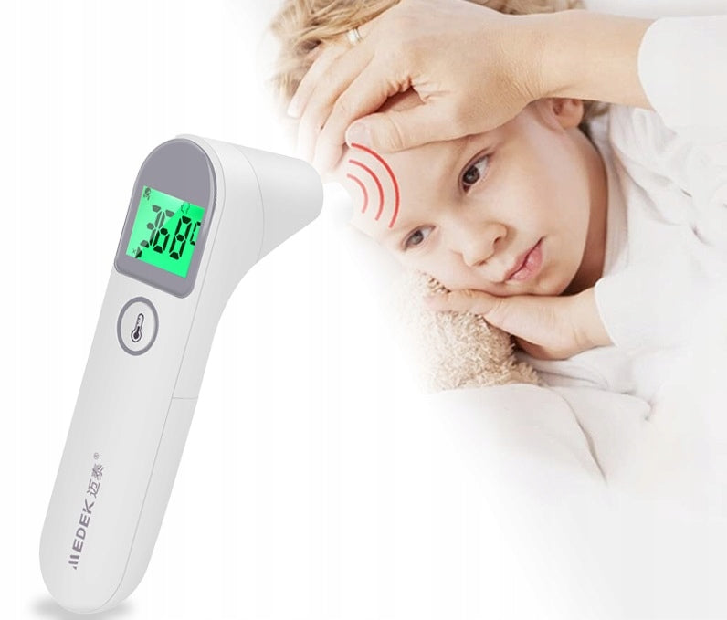 NON-CONTACT MEDICAL THERMOMETER ACCURATE ELECTRONIC LCD FOR FOREHEAD AND EAR EAN (GTIN) 5906468919418