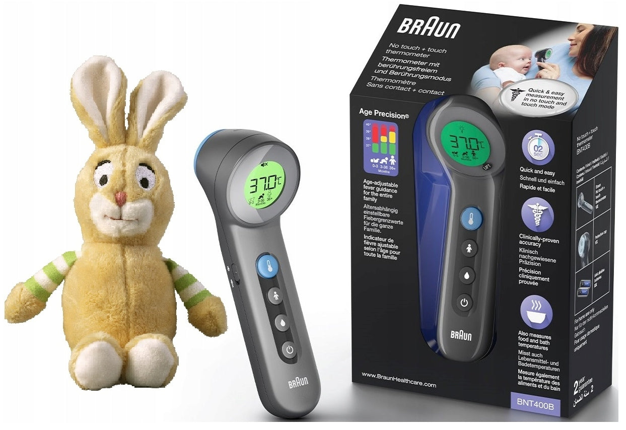 NON-CONTACT THERMOMETER FOR CHILDREN TO THE FOREHEAD BRAUN BNT 400 BWE MULTIFUNCTIONAL Medical device type medical device or in-vitro diagnostic medical device
