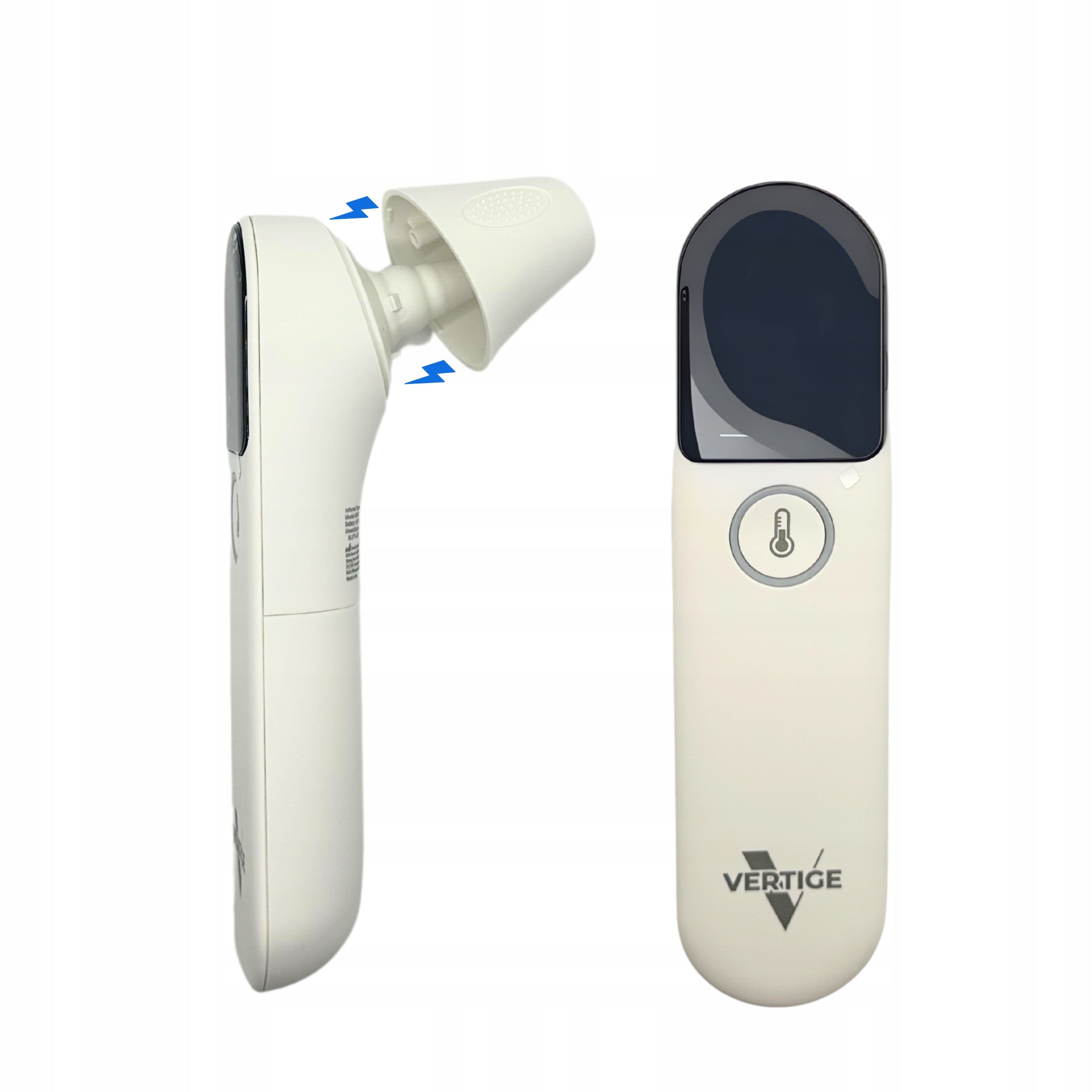 NON-CONTACT THERMOMETER MDI231 measurement forehead ear LCD case batteries included Medical device no