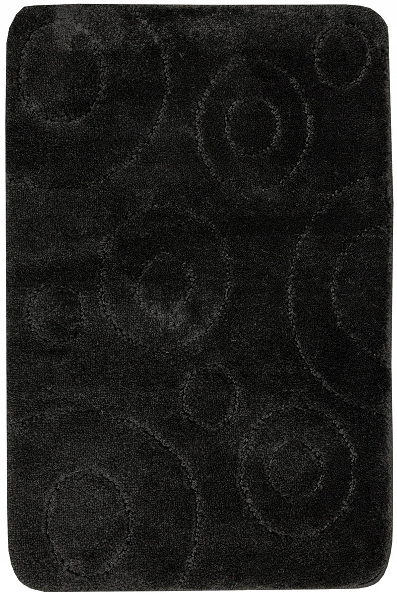 NON-SLIP BATHROOM RUG FOR TOILET BLACK MAT GALAXY 80x150 cm Length 150 cm