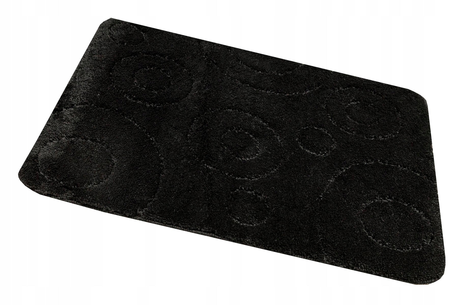 NON-SLIP BATHROOM RUG FOR TOILET BLACK MAT GALAXY 80x150 cm Material polypropylene