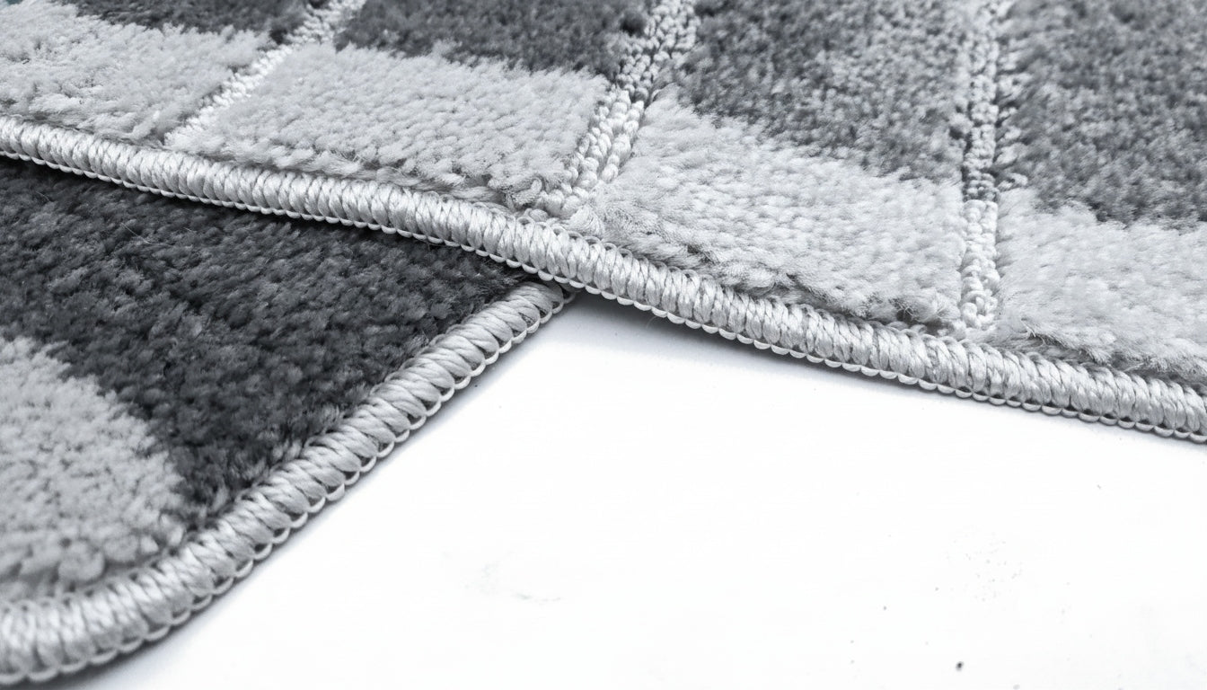NON-SLIP BATHROOM RUGS FOR WASHING PLUSH GREY TOILET CUTOUT EAN (GTIN) 8690087824716