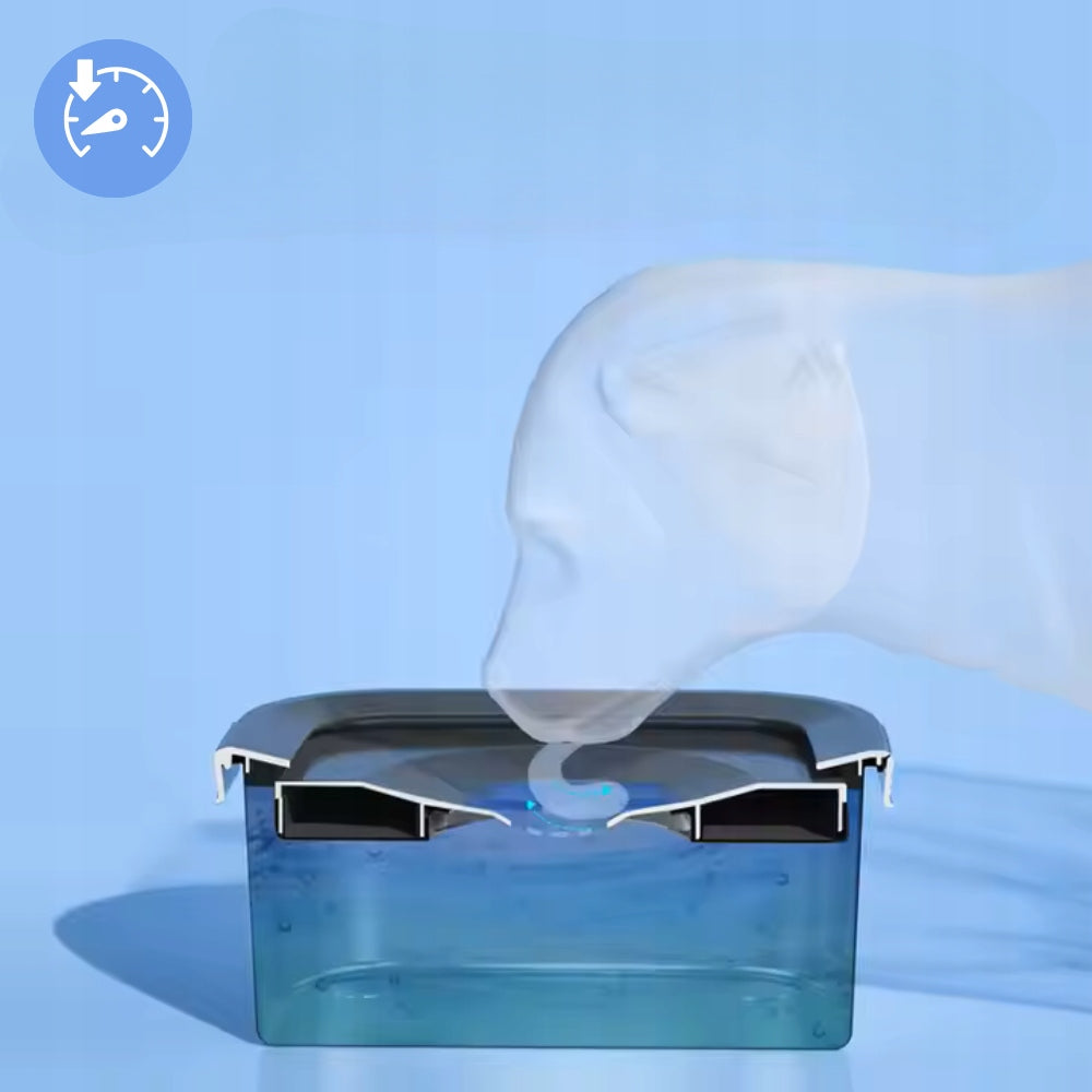 NON-SLIP DOG BOWL with filter ELS PET 4,5 l Material metal