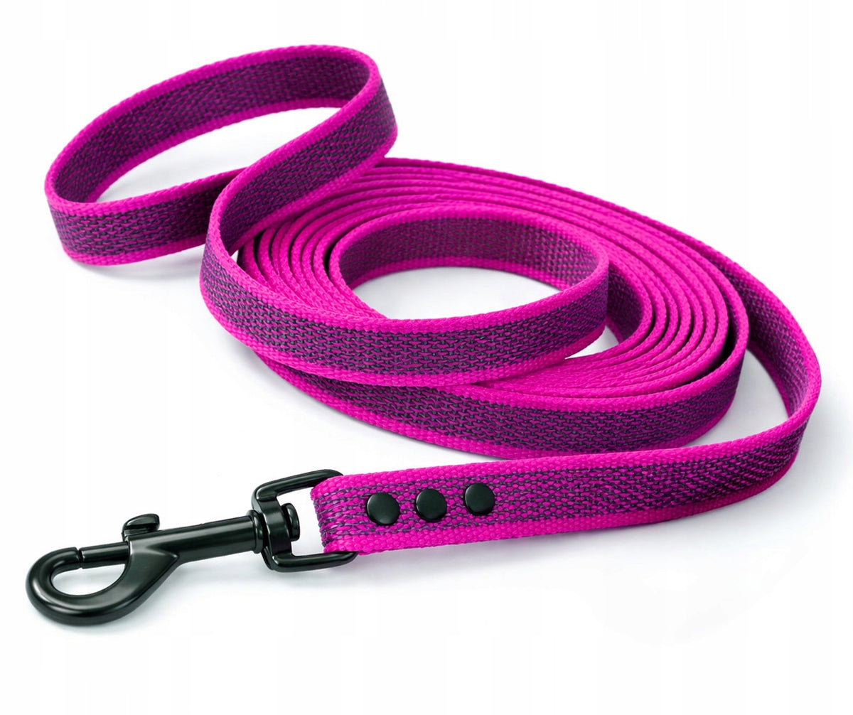 NON-SLIP DOG LEASH FOR TRAINING CORD RUBBERIZED WEBBING 2m Brand Lililove