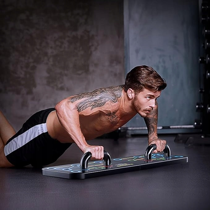 NON-SLIP PUSH-UP MAT TRAINING EXERCISE HOME GYM GIFT Color black