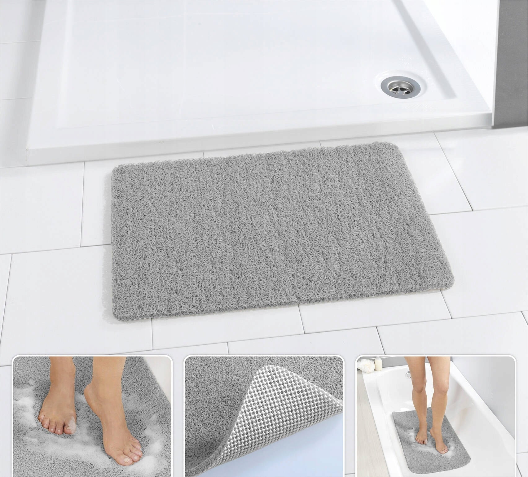 NON-SLIP SHOWER MAT FOR FOOT MASSAGE WELLNESS MAT 40 x 60 cm Manufacturer code 9941220500