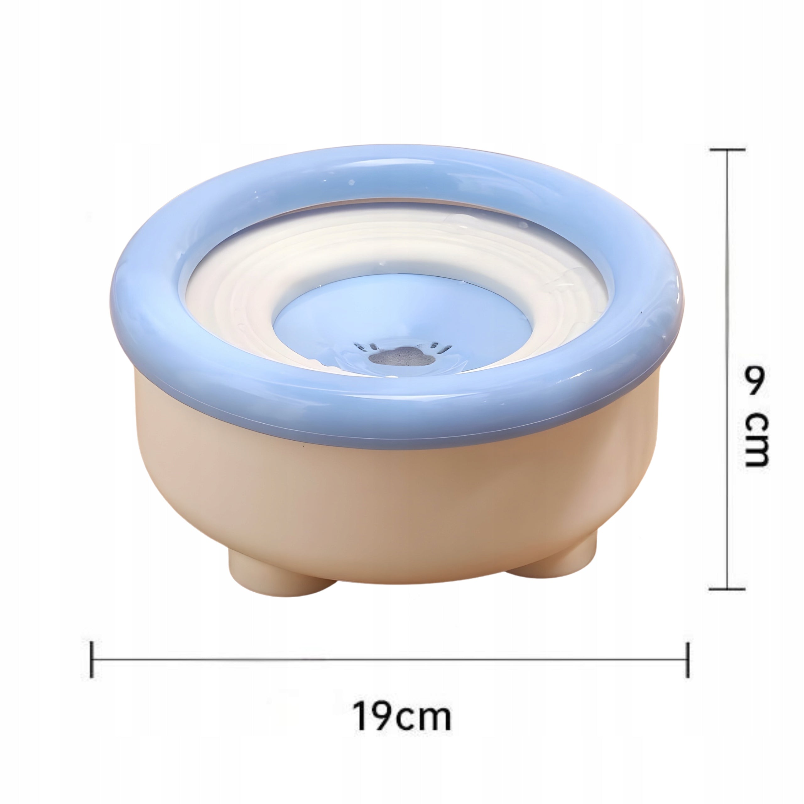 NON-SPILL BOWL FOR CAT DOG FOR WATER LARGE CAPACITY 1,5L SIEMIEC Material made from a synthetic material