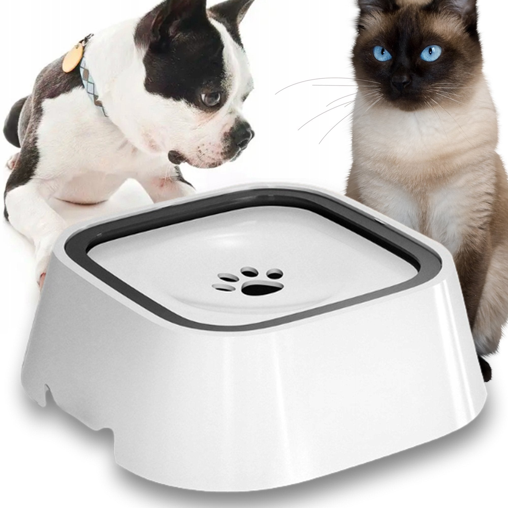 NON-SPILL CAT DOG WATER BOWL SLOWING DRINKING FLOATING LARGE