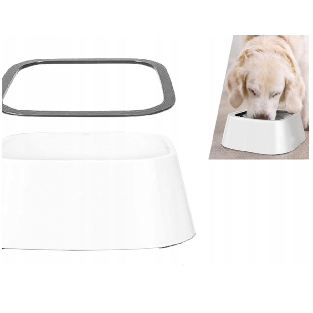 NON-SPILL WATER BOWL 1,5L SLOWING DRINKING FLOATING CAT DOG LARGE Capacity 1.5 l