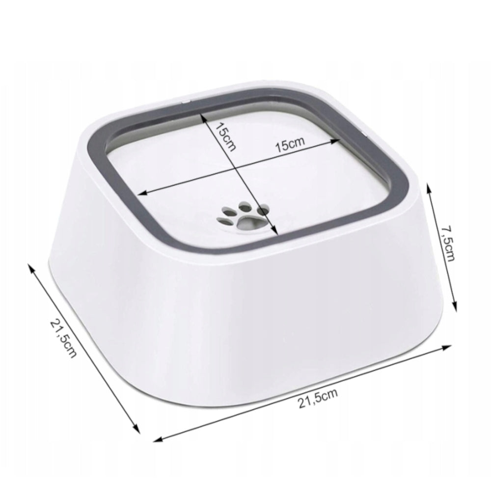 NON-SPILL WATER BOWL 1,5L SLOWING DRINKING FLOATING CAT DOG LARGE Manufacturer code VELAN MISKA NIECHLAPIĄCA NA WODĘ SPOWALNIAJĄC