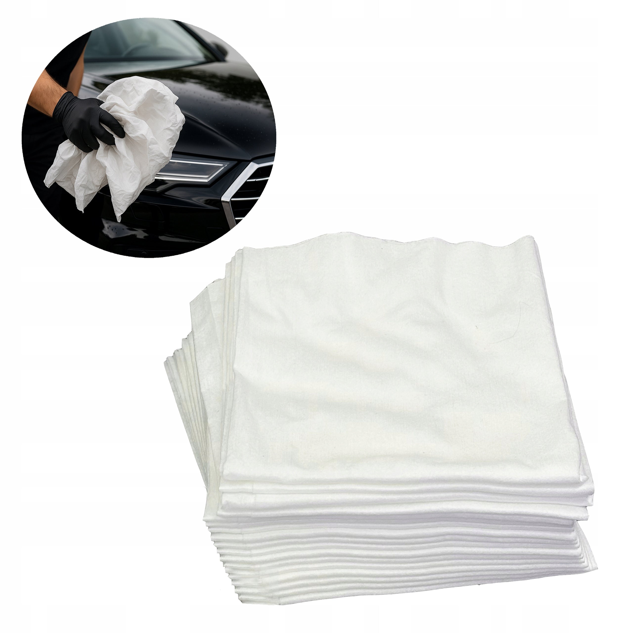 NONWOVEN CLEANER Disposable towels for polishing cars STRONG Absorbent