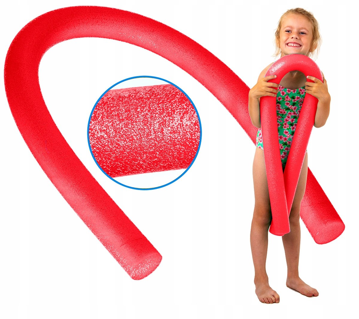 NOODLE PASTA FOR SWIMMING LESSONS AT THE POOL COMFY RED