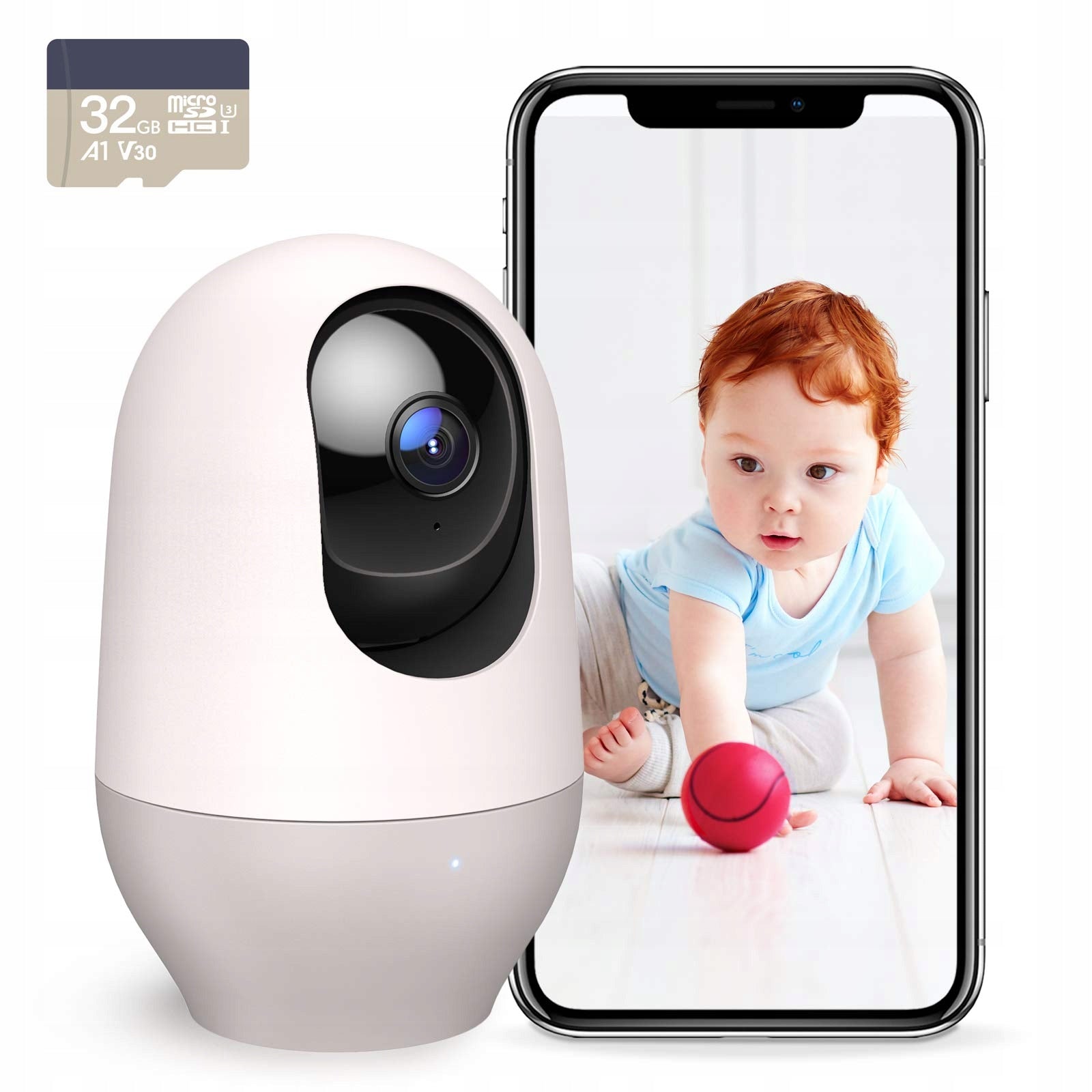NOOIE Kids 5G Camera 2K WiFi 360 Degree IR Night With Alexa Audio