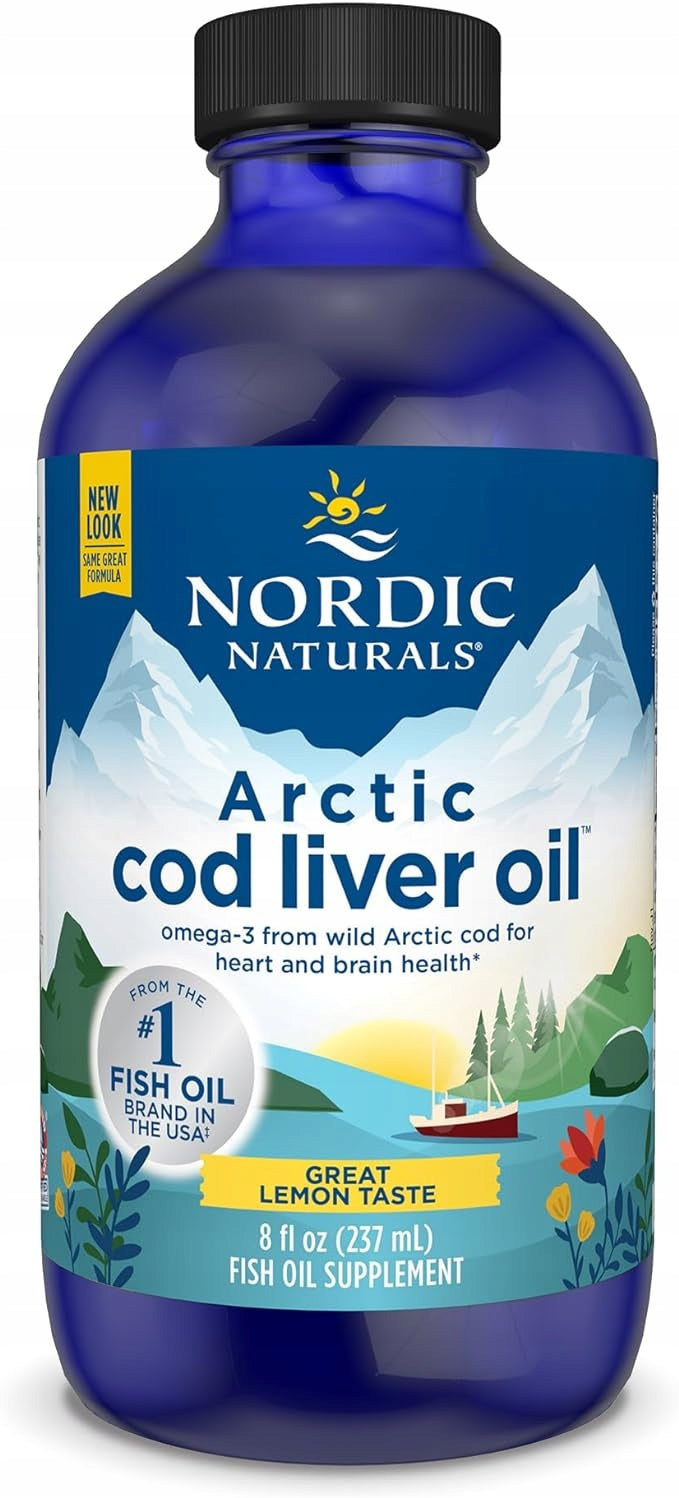 NORDIC NATURALS ARCTIC COD LIVER OIL LEMON 237 ml COD LIVER OIL