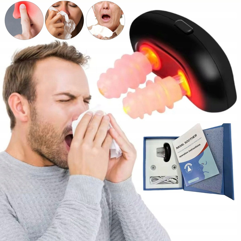 NOSE THERAPY DEVICE WITH RED LIGHT - USB CHARGING