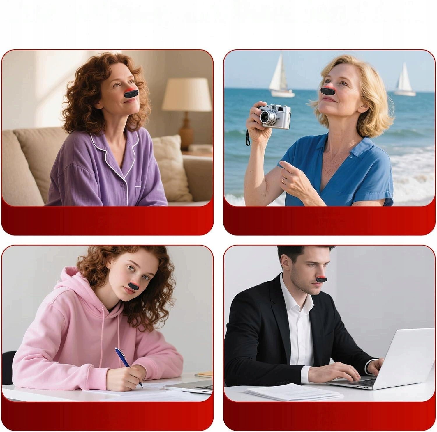 NOSE THERAPY DEVICE WITH RED USB LIGHT For Qatar and Clogged Nose Brand no brand