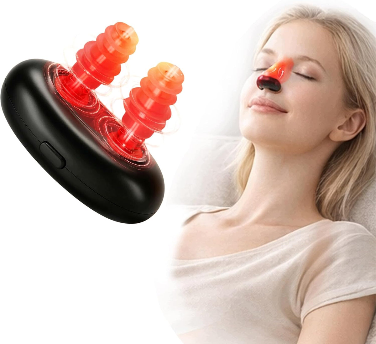 NOSE THERAPY DEVICE WITH RED USB LIGHT For Qatar and Clogged Nose
