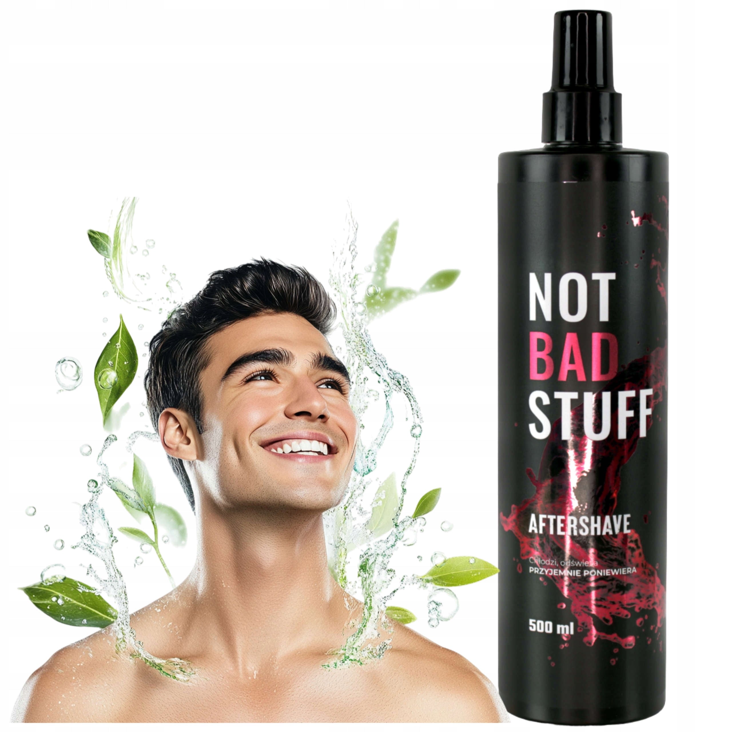 NOT BAD Aftershave with Aloe Vera 500ml Manufacturer code Parfum Kolońska Cologne Perfum