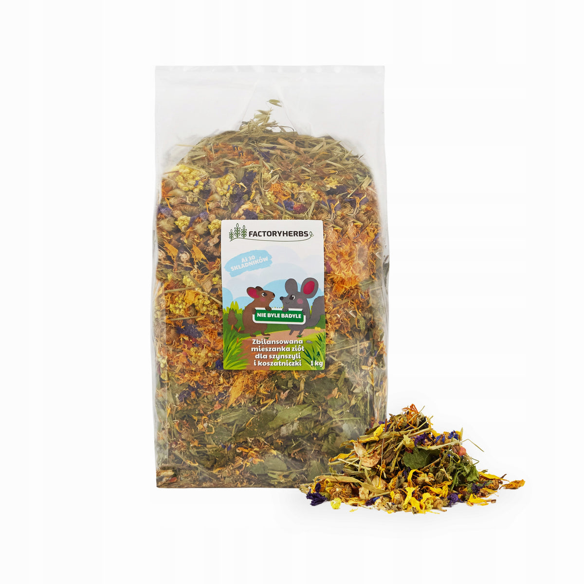 NOT JUST BADYLE for Chinchillas and Costumes 1kg FACTORYHERBS mix
