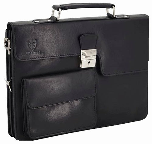 NOTEBOOK BAG UP TO 14 INCHES BUSINESS LEATHER BRIEFCASE FOR MAN