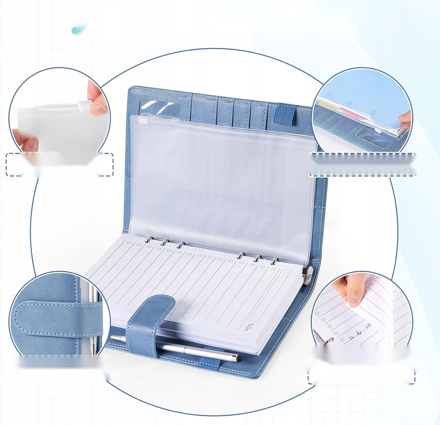 NOTEBOOK BINDER A5 SET LEATHER PLANNER WITH PRACTICAL INSERTS Manufacturer code 5908107374886